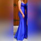 Sheath/Column Scoop Neck Jersey Prom Dresses With Ruched