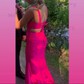 Sheath/Column Scoop Neck Jersey Prom Dresses With Ruched