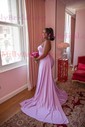 Mermaid Satin One Shoulder Satin Prom Dresses With Ruched