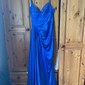 Sheath/Column V-neck Satin Corset Prom Dresses With Ruched
