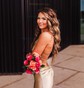 Mermaid V-neck Jersey Backless Prom Dresses With Ruched