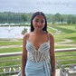 Sheath/Column V-neck Ruched Satin Prom Dresses With Beading
