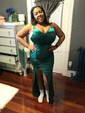 Sheath/Column V-neck Satin Prom Dresses With Ruched