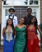 Sheath/Column V-neck Satin Prom Dresses With Ruched