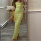 Elegant Black Jersey Bodycon Ruched Split Prom Dresses
