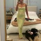 Elegant Black Jersey Bodycon Ruched Split Prom Dresses