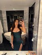 Elegant Bodycon Satin Cowl Neck Split Prom Dresses