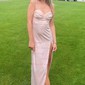Modest Sheath/Column Satin Sweetheart Split Prom Dresses