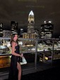 Glitter Sheath/Column One Shoulder Cut Out Ruffle Prom Dresses