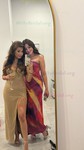 Glitter Red Sheath/Column Sweetheart Split Prom Dresses