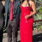 Glitter Sheath/Column Sweetheart Split Prom Dresses