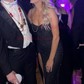 Glitter Sheath/Column Sweetheart Split Prom Dresses