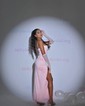 Glitter Sheath/Column Sweetheart Split Prom Dresses