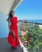 Elegant Black Stretch Crepe Sheath/Column Ruffle Prom Dresses