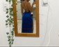 Petite Burgundy Satin Sheath/Column V-neck Split Prom Dresses