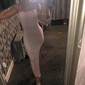 Glitter Sheath/Column Square Neck Split Prom Dresses
