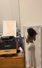 Glitter Sheath/Column Square Neck Split Prom Dresses
