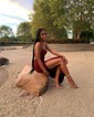 Glitter Sheath/Column Square Neck Split Prom Dresses