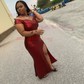 Sheath/Column Off-the-shoulder Sparkly Sequin Prom Dresses