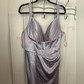 Sheath/Column V-neck Satin Corset Prom Dresses With Ruched