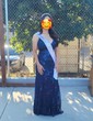 Sheath/Column V-neck Sparkly Sequin Prom Dresses