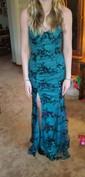 Sheath/Column V-neck Sparkly Sequin Prom Dresses