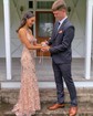Mermaid V-neck Sparkly Sequin Prom Dresses