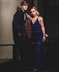 Mermaid V-neck Backless Sparkly Sequin Prom Dresses