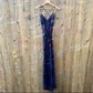 Mermaid V-neck Backless Sparkly Sequin Prom Dresses