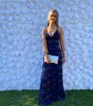 Mermaid V-neck Backless Sparkly Sequin Prom Dresses