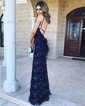 Mermaid V-neck Sparkly Sequin Prom Dresses