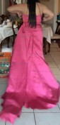 Sheath/Column Strapless Satin Prom Dresses With Ruched