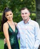 White Mermaid V-neck Sparkly Sequin Prom Dresses