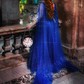 Ball Gown Sweetheart Tulle Prom Dresses With Ruched