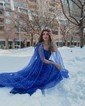 Ball Gown Sweetheart Tulle Prom Dresses With Ruched