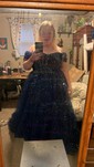 Red Ball Gown Off-the-shoulder Tulle Prom Dresses