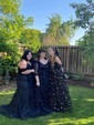 Ball Gown V-neck Tulle Prom Dresses With Star