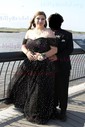 Ball Gown Off-the-shoulder Tulle Prom Dresses With Ruched