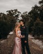 Sheath/Column Square Neck Glitter Prom Dresses