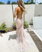 Mermaid Strapless Glitter Prom Dresses