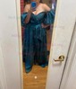 Ball Gown Off-the-shoulder Puff Sleeve Satin Prom Dresses With Ruched