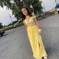 A-line V-neck Chiffon Prom Dresses With Appliques