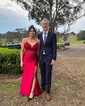 Mermaid V-neck Satin Corset Prom Dresses With Appliques