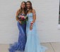 Sheath/Column Strapless Tulle Beaded Prom Dresses With Appliques