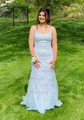 Mermaid Scoop Neck Tulle Beaded Prom Dresses With Appliques