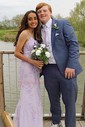 Mermaid Scoop Neck Tulle Beaded Prom Dresses With Appliques