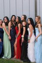 Mermaid Scoop Neck Tulle Beaded Prom Dresses With Appliques