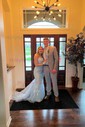 Mermaid Scoop Neck Tulle Beaded Prom Dresses With Appliques