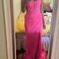 Sheath/Column Strapless Lace Corset Prom Dresses With Ruched