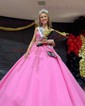 Ball Gown Strapless Tulle Prom Dresses With Appliques